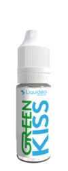 Le E-liquide Green Kiss 10ml by Liquideo, une saveur mentholée avec son duo de menthe verte et la fraicheur de la menthe bleue-Mya-vap