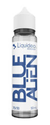 Le E-liquide Blue Alien 50ML by Liquideo, un cocktail Curaçao, framboises et pointe de menthe fraîche-Mya-vap