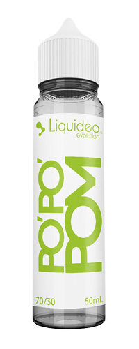 Le E-liquide Po'Po'Pom 50ML by Liquideo, Une Pomme acidulée juste ce qu'il faut et bien juteuse-mya-vap