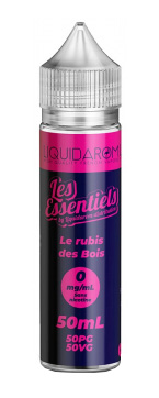 Les Essentiels by Liquidarom nous propose son E-liquide Le Rubis des Bois,  un somptueux mélange de baies sauvages et de fruits rouges acidulés-mya-vap